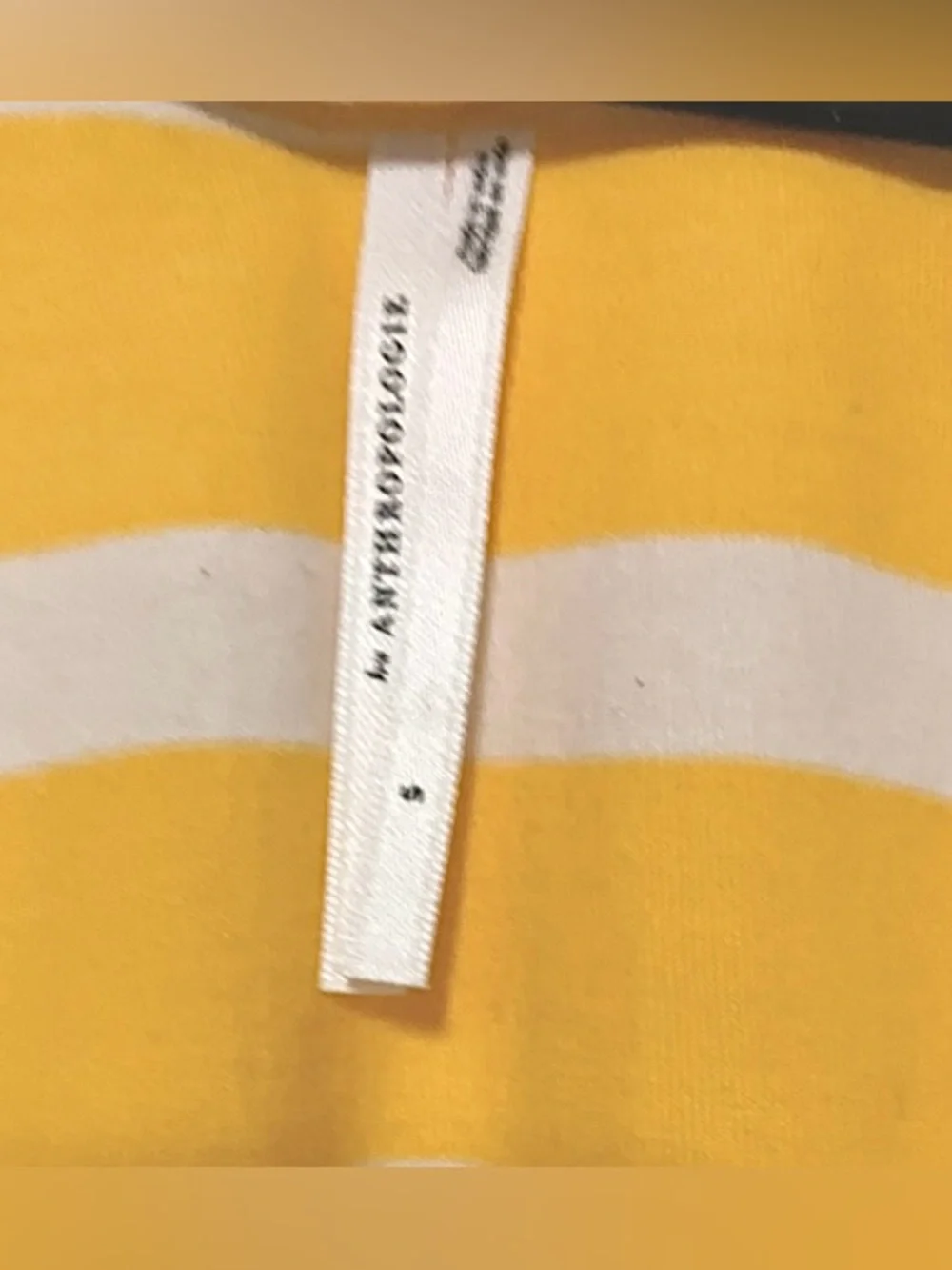 Yellow Stripe By Anthropologie Voluminous Tie-Front Top Yellow Stripe Top: Small